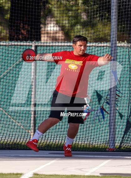 Thumbnail 1 in CIF State Track and Field Championships (Boys Discus Prelim) photogallery.