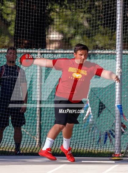 Thumbnail 1 in CIF State Track and Field Championships (Boys Discus Prelim) photogallery.