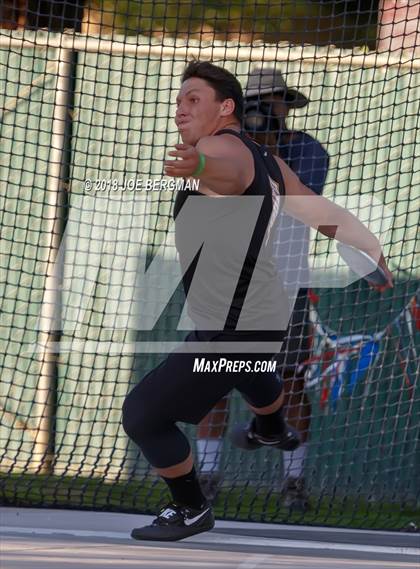 Thumbnail 2 in CIF State Track and Field Championships (Boys Discus Prelim) photogallery.