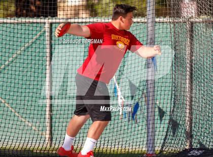 Thumbnail 3 in CIF State Track and Field Championships (Boys Discus Prelim) photogallery.