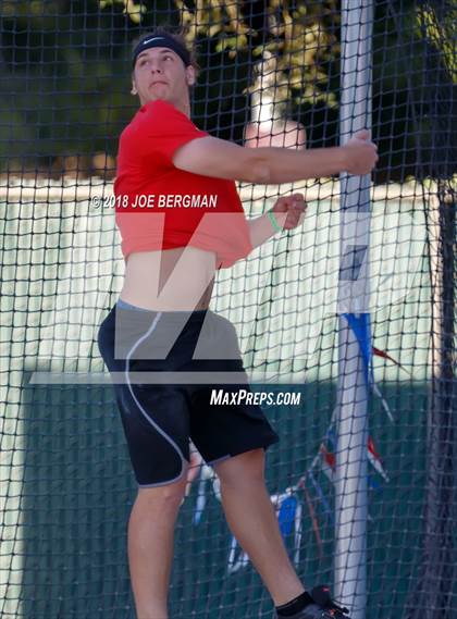 Thumbnail 2 in CIF State Track and Field Championships (Boys Discus Prelim) photogallery.