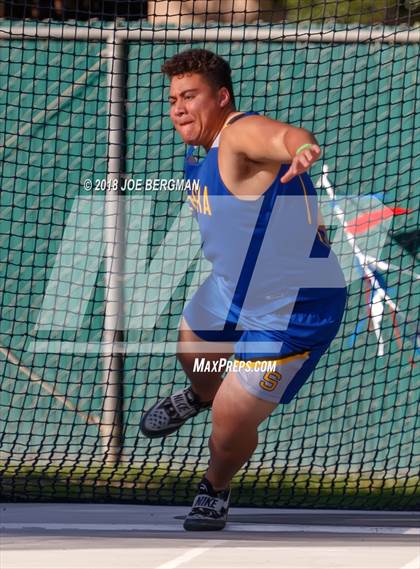 Thumbnail 1 in CIF State Track and Field Championships (Boys Discus Prelim) photogallery.