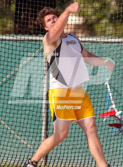 Thumbnail 1 in CIF State Track and Field Championships (Boys Discus Prelim) photogallery.