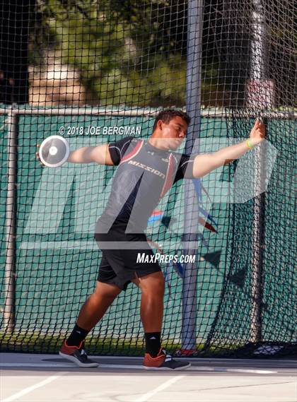 Thumbnail 3 in CIF State Track and Field Championships (Boys Discus Prelim) photogallery.