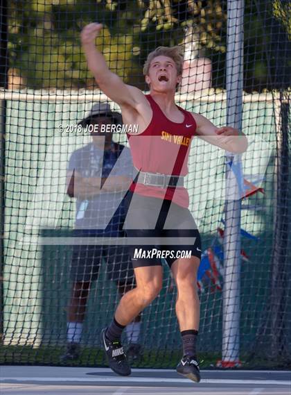 Thumbnail 2 in CIF State Track and Field Championships (Boys Discus Prelim) photogallery.