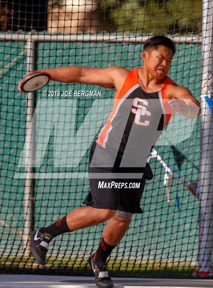 Thumbnail 2 in CIF State Track and Field Championships (Boys Discus Prelim) photogallery.