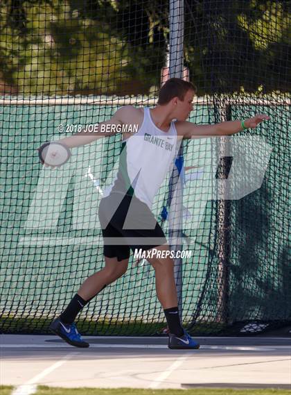 Thumbnail 1 in CIF State Track and Field Championships (Boys Discus Prelim) photogallery.