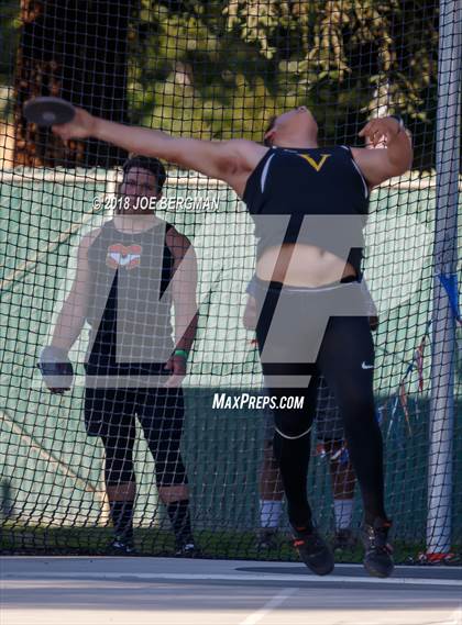 Thumbnail 2 in CIF State Track and Field Championships (Boys Discus Prelim) photogallery.