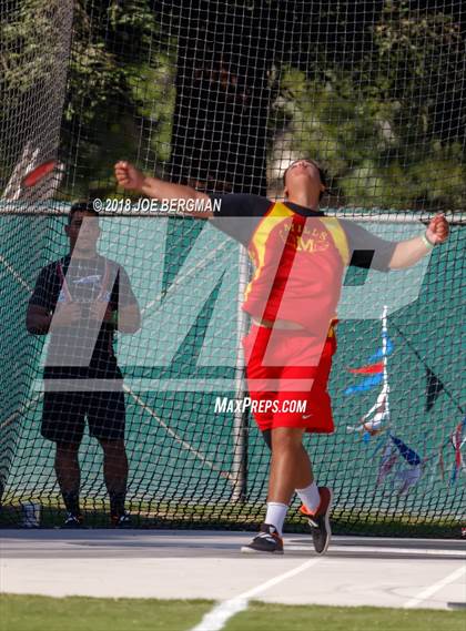 Thumbnail 1 in CIF State Track and Field Championships (Boys Discus Prelim) photogallery.