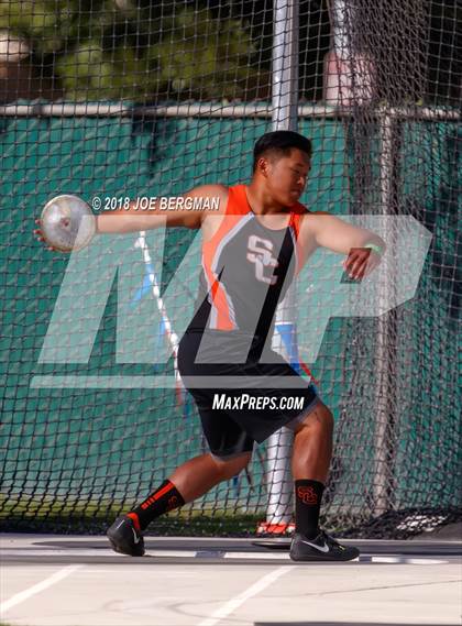Thumbnail 2 in CIF State Track and Field Championships (Boys Discus Prelim) photogallery.