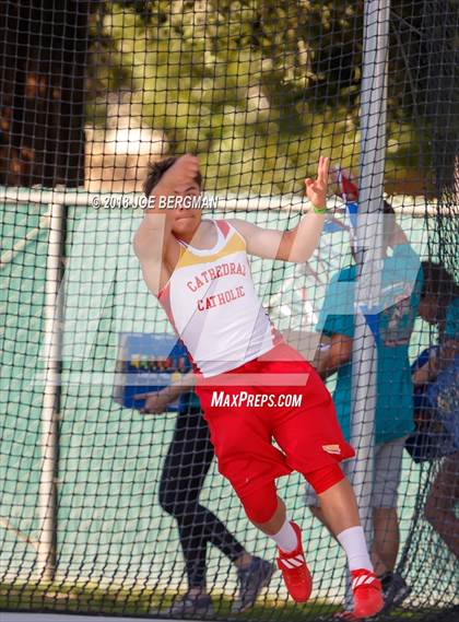 Thumbnail 3 in CIF State Track and Field Championships (Boys Discus Prelim) photogallery.