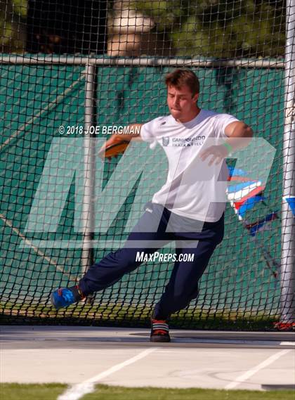 Thumbnail 2 in CIF State Track and Field Championships (Boys Discus Prelim) photogallery.