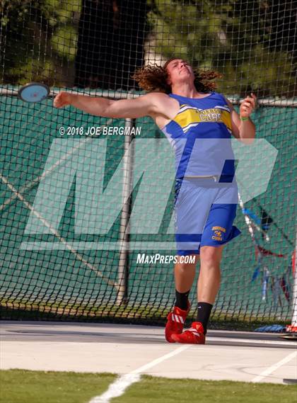 Thumbnail 3 in CIF State Track and Field Championships (Boys Discus Prelim) photogallery.