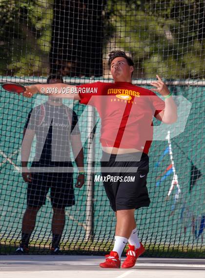 Thumbnail 2 in CIF State Track and Field Championships (Boys Discus Prelim) photogallery.