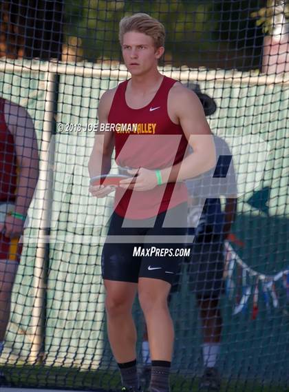 Thumbnail 3 in CIF State Track and Field Championships (Boys Discus Prelim) photogallery.