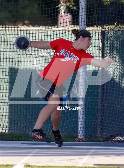 Thumbnail 2 in CIF State Track and Field Championships (Boys Discus Prelim) photogallery.