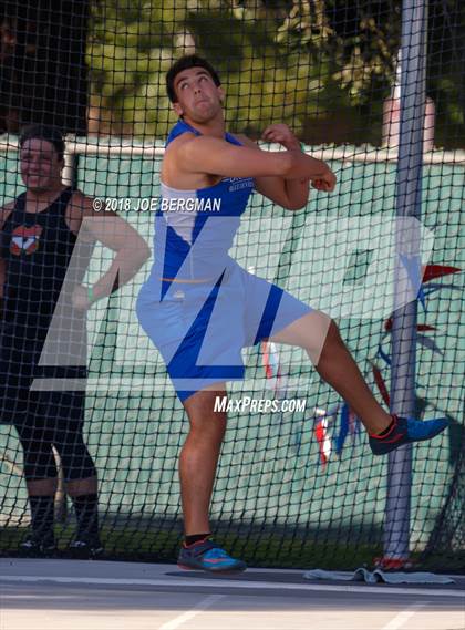 Thumbnail 1 in CIF State Track and Field Championships (Boys Discus Prelim) photogallery.