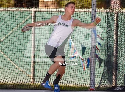 Thumbnail 1 in CIF State Track and Field Championships (Boys Discus Prelim) photogallery.