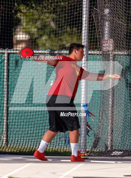 Thumbnail 2 in CIF State Track and Field Championships (Boys Discus Prelim) photogallery.