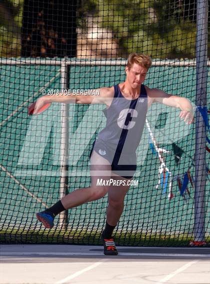 Thumbnail 1 in CIF State Track and Field Championships (Boys Discus Prelim) photogallery.