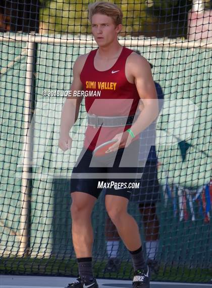 Thumbnail 1 in CIF State Track and Field Championships (Boys Discus Prelim) photogallery.