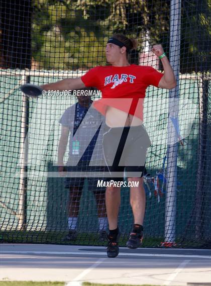 Thumbnail 2 in CIF State Track and Field Championships (Boys Discus Prelim) photogallery.