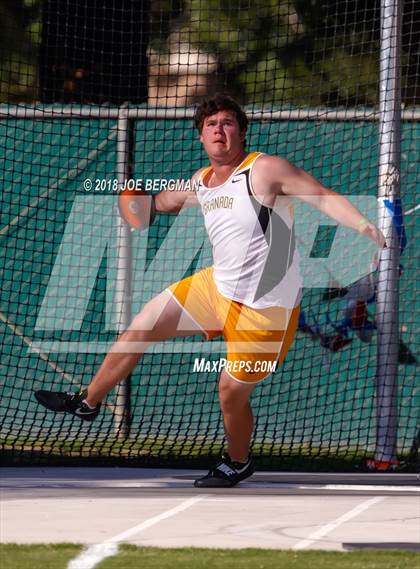 Thumbnail 1 in CIF State Track and Field Championships (Boys Discus Prelim) photogallery.
