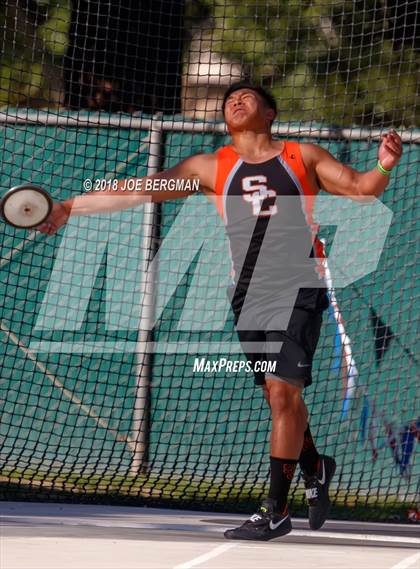 Thumbnail 1 in CIF State Track and Field Championships (Boys Discus Prelim) photogallery.