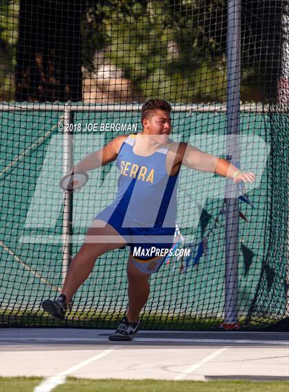 Thumbnail 3 in CIF State Track and Field Championships (Boys Discus Prelim) photogallery.