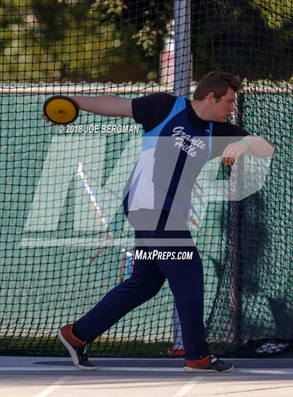 Thumbnail 3 in CIF State Track and Field Championships (Boys Discus Prelim) photogallery.