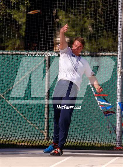 Thumbnail 1 in CIF State Track and Field Championships (Boys Discus Prelim) photogallery.