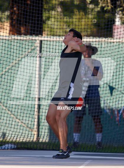Thumbnail 1 in CIF State Track and Field Championships (Boys Discus Prelim) photogallery.