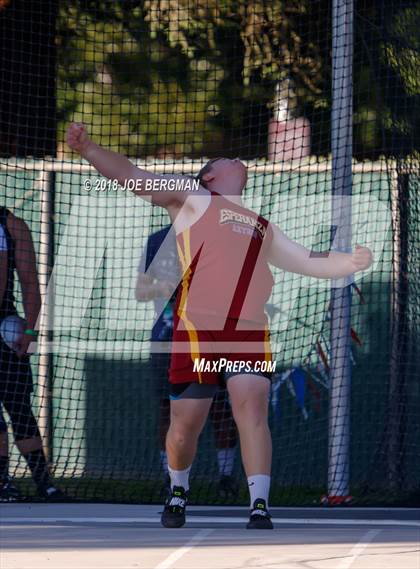 Thumbnail 1 in CIF State Track and Field Championships (Boys Discus Prelim) photogallery.