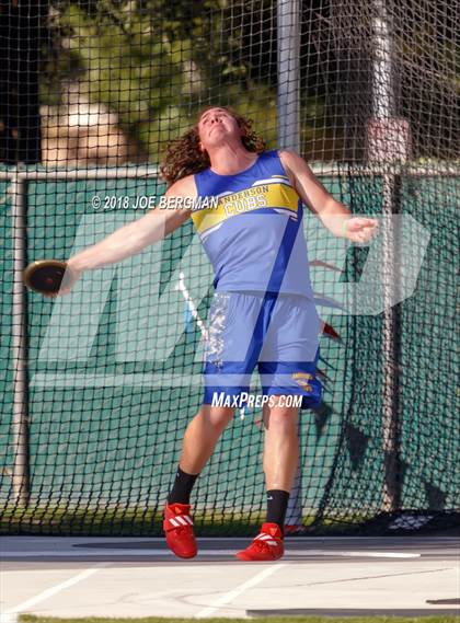 Thumbnail 2 in CIF State Track and Field Championships (Boys Discus Prelim) photogallery.
