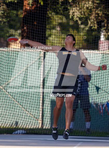 Thumbnail 2 in CIF State Track and Field Championships (Boys Discus Prelim) photogallery.