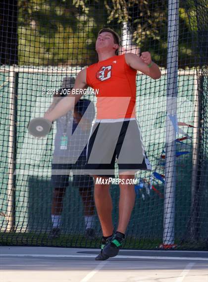 Thumbnail 3 in CIF State Track and Field Championships (Boys Discus Prelim) photogallery.