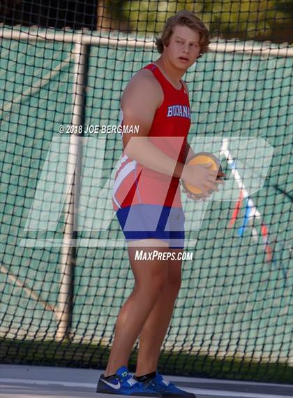 Thumbnail 1 in CIF State Track and Field Championships (Boys Discus Prelim) photogallery.