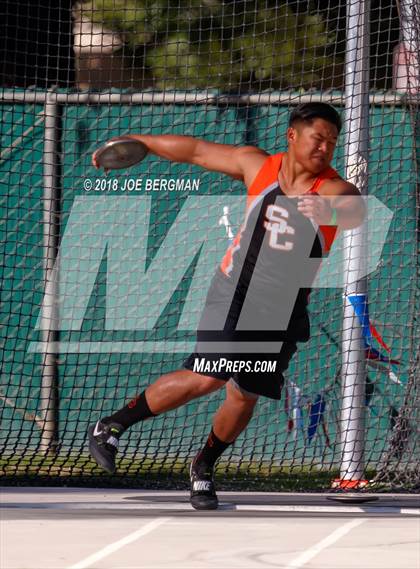 Thumbnail 3 in CIF State Track and Field Championships (Boys Discus Prelim) photogallery.