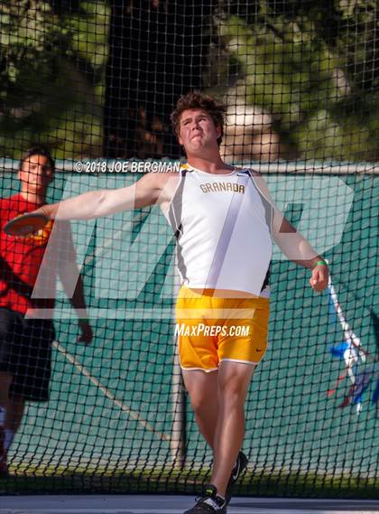 Thumbnail 3 in CIF State Track and Field Championships (Boys Discus Prelim) photogallery.