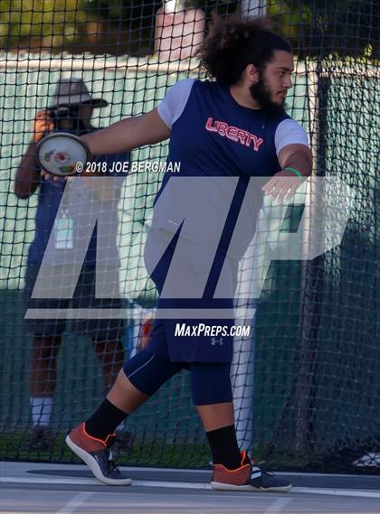 Thumbnail 2 in CIF State Track and Field Championships (Boys Discus Prelim) photogallery.