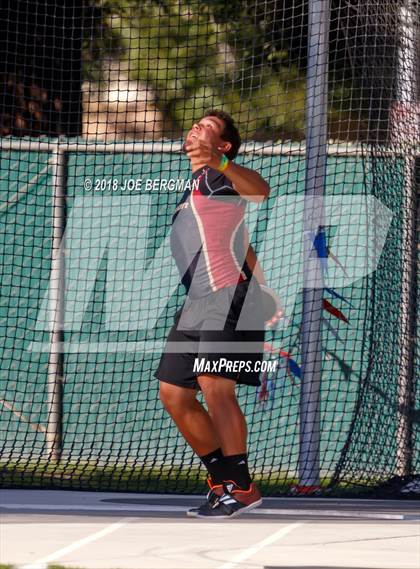 Thumbnail 1 in CIF State Track and Field Championships (Boys Discus Prelim) photogallery.