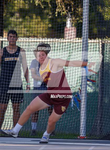 Thumbnail 1 in CIF State Track and Field Championships (Boys Discus Prelim) photogallery.