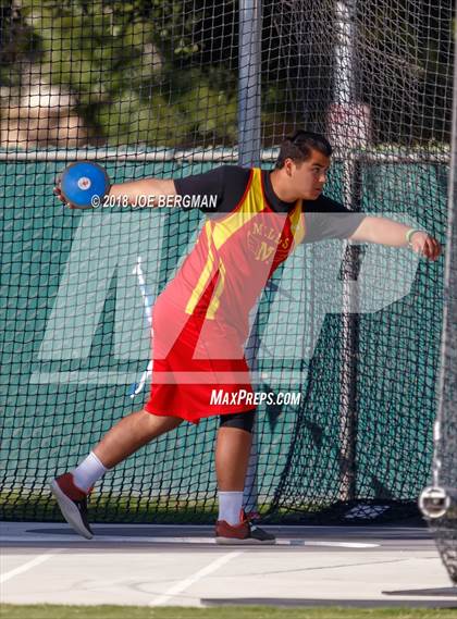 Thumbnail 1 in CIF State Track and Field Championships (Boys Discus Prelim) photogallery.