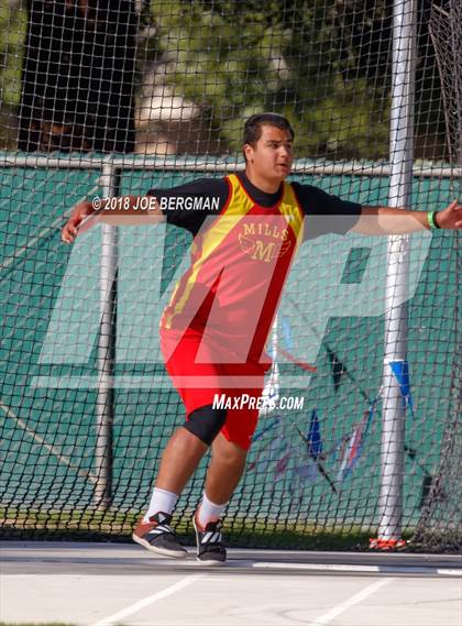 Thumbnail 3 in CIF State Track and Field Championships (Boys Discus Prelim) photogallery.