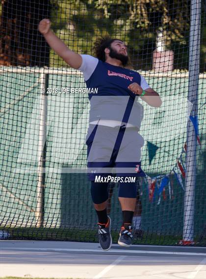 Thumbnail 1 in CIF State Track and Field Championships (Boys Discus Prelim) photogallery.