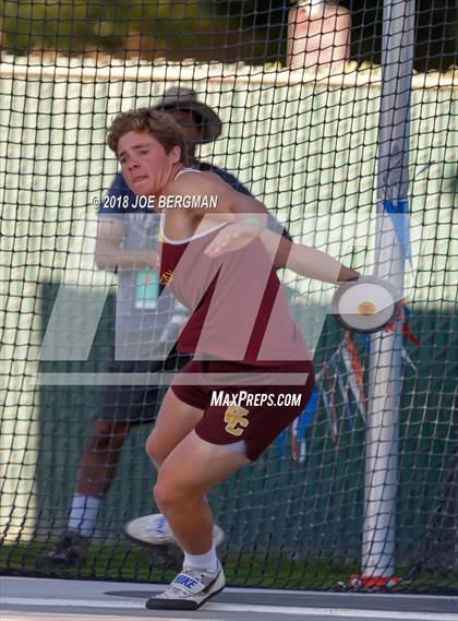 Thumbnail 1 in CIF State Track and Field Championships (Boys Discus Prelim) photogallery.