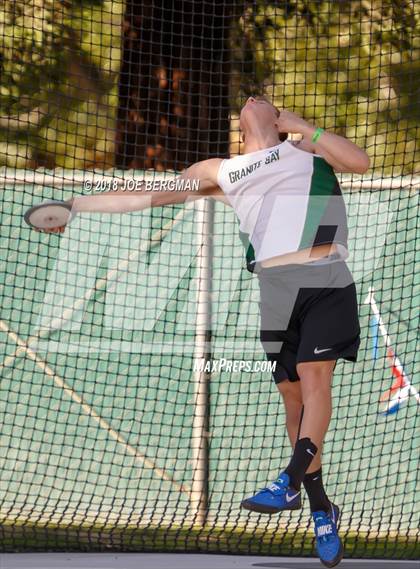 Thumbnail 2 in CIF State Track and Field Championships (Boys Discus Prelim) photogallery.