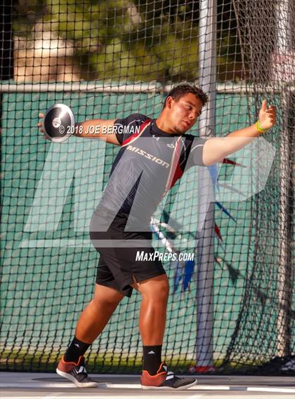 Thumbnail 2 in CIF State Track and Field Championships (Boys Discus Prelim) photogallery.