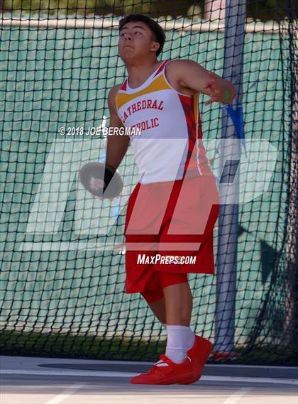 Thumbnail 2 in CIF State Track and Field Championships (Boys Discus Prelim) photogallery.