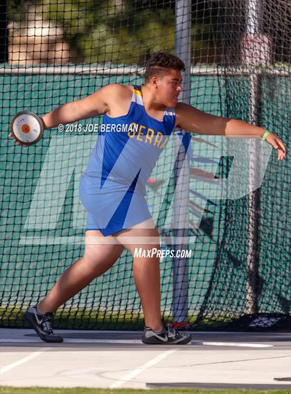 Thumbnail 2 in CIF State Track and Field Championships (Boys Discus Prelim) photogallery.